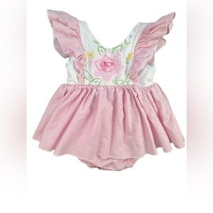 STANDARD OF GRACE Embroidered Onesie Dress - 2T